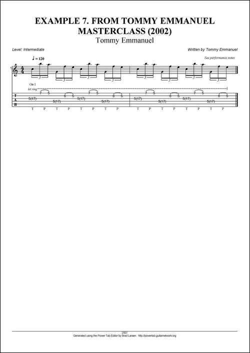 tommy-emmanuel：masterclass-example-7-指弹吉他-吉他谱