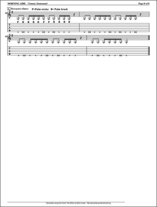 tommy-emmanuel：morning-aire-指弹吉他-吉他谱