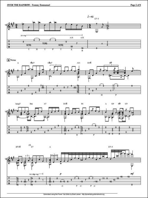tommy-emmanuel：over-the-rainbow-指弹吉他-吉他谱