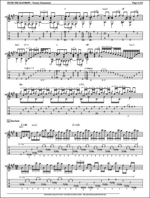 tommy-emmanuel：over-the-rainbow-指弹吉他-吉他谱