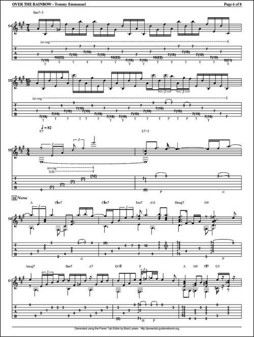 tommy-emmanuel：over-the-rainbow-指弹吉他-吉他谱