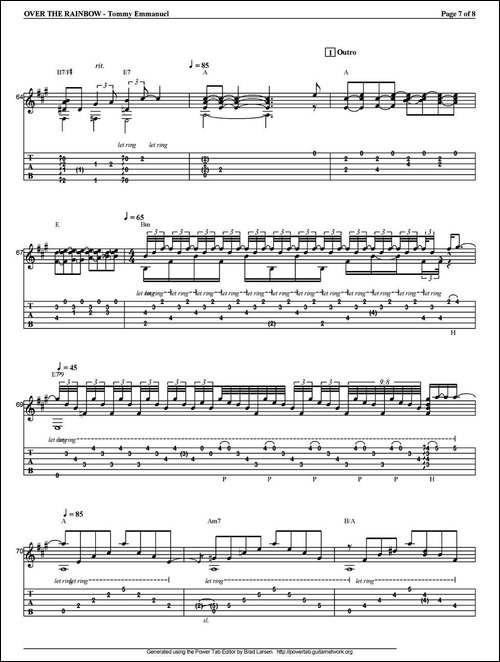 tommy-emmanuel：over-the-rainbow-指弹吉他-吉他谱