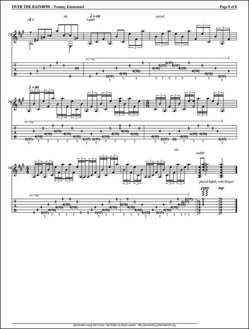 tommy-emmanuel：over-the-rainbow-指弹吉他-吉他谱