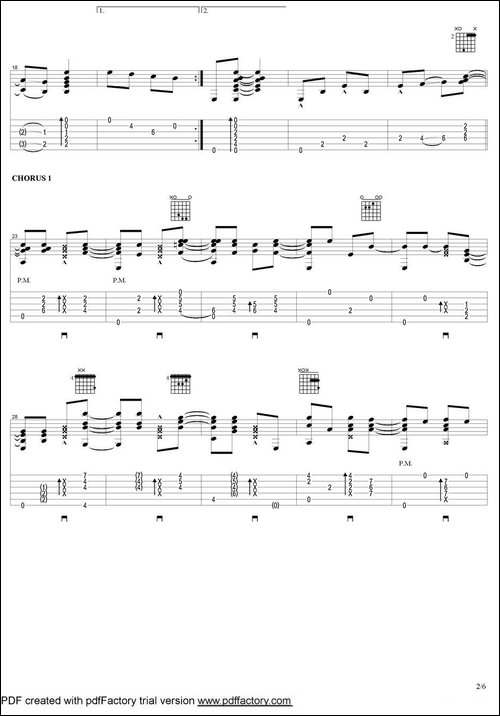 tommy-emmanuel：papa-george-指弹吉他-吉他谱