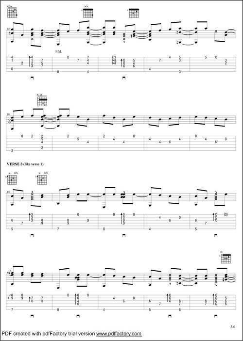 tommy-emmanuel：papa-george-指弹吉他-吉他谱