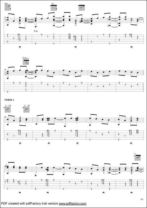 tommy-emmanuel：papa-george-指弹吉他-吉他谱