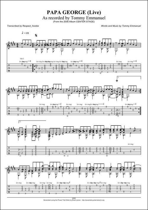 tommy-emmanuel：-papa-george-version-指弹吉它-吉他谱