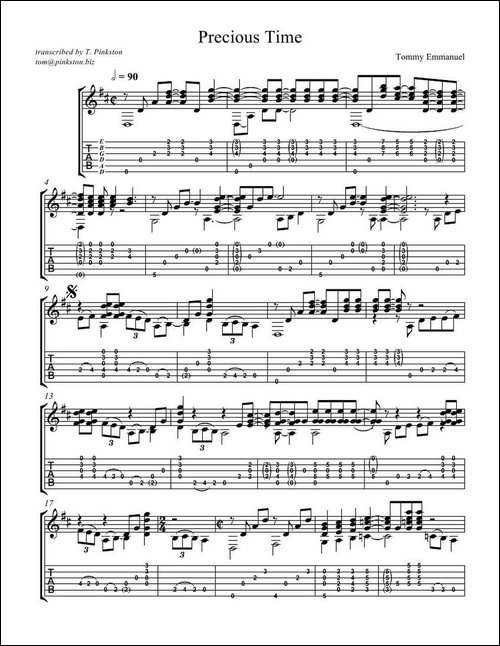 tommy-emmanuel：-precious-time-指弹吉它-吉他谱