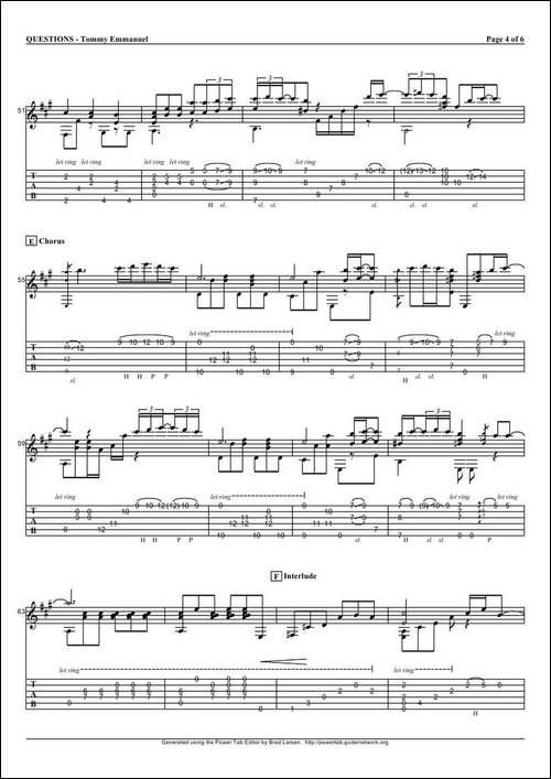 tommy-emmanuel：-questions-指弹吉它-吉他谱