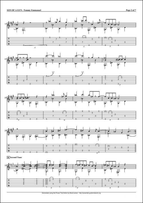 tommy-emmanuel：son-of-a-gun-指弹吉它-吉他谱