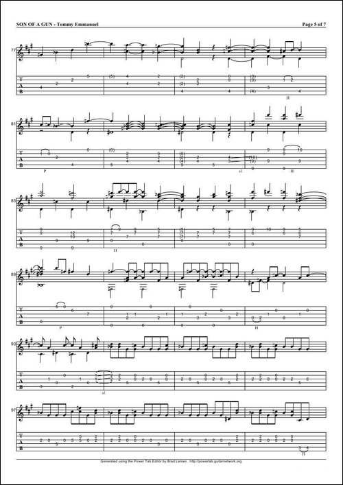 tommy-emmanuel：son-of-a-gun-指弹吉它-吉他谱