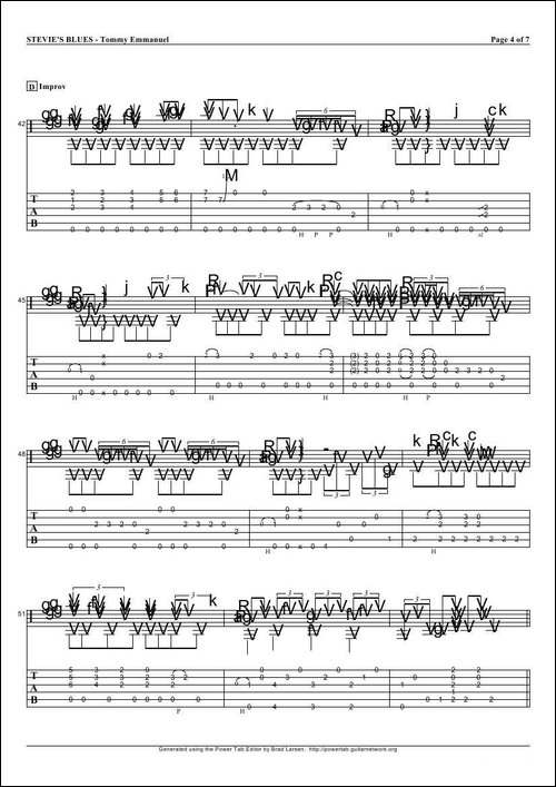 tommy-emmanuel：stevies-blues-指弹吉它-吉他谱
