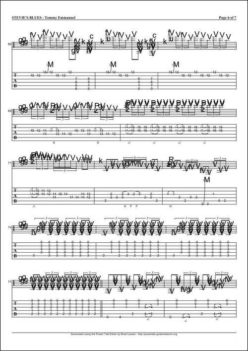 tommy-emmanuel：stevies-blues-指弹吉它-吉他谱