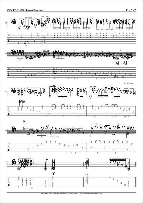 tommy-emmanuel：stevies-blues-指弹吉它-吉他谱