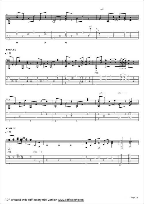tommy-emmanuel：tahitian-skies-with-score-指弹吉它-吉他谱