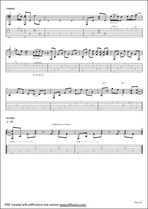 tommy-emmanuel：tahitian-skies-with-score-指弹吉它-吉他谱
