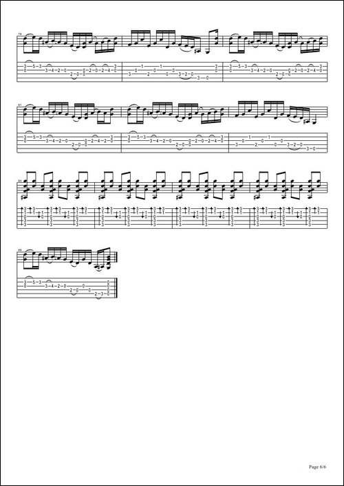 tommy-emmanuel：tall-fiddler-指弹吉它-吉他谱