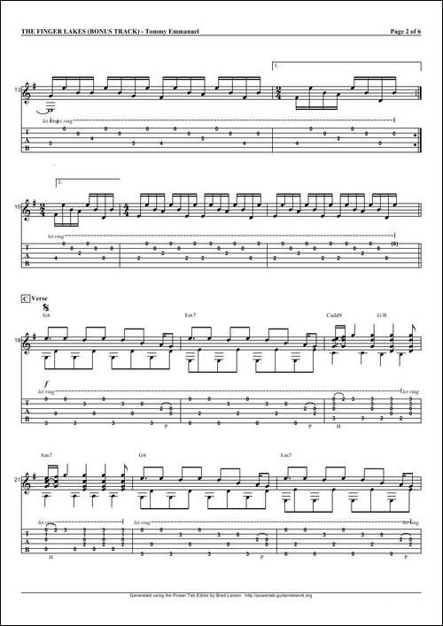 tommy-emmanuel：the-finger-lakes-指弹吉它-吉他谱