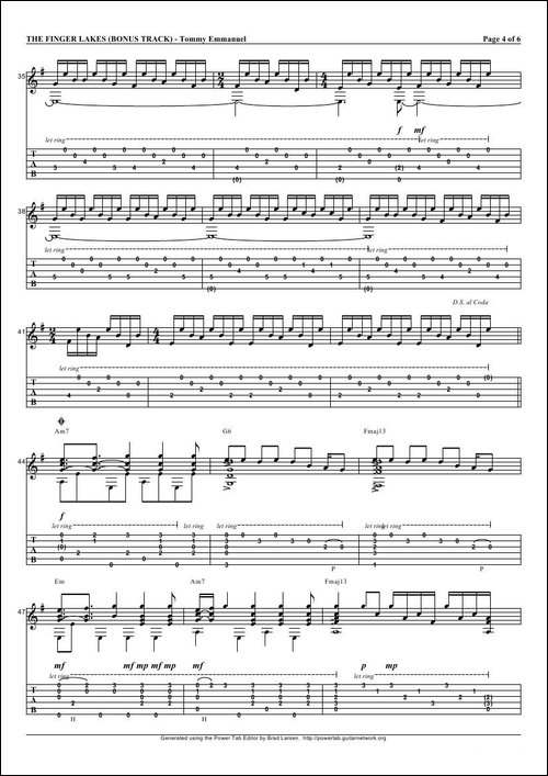 tommy-emmanuel：the-finger-lakes-指弹吉它-吉他谱