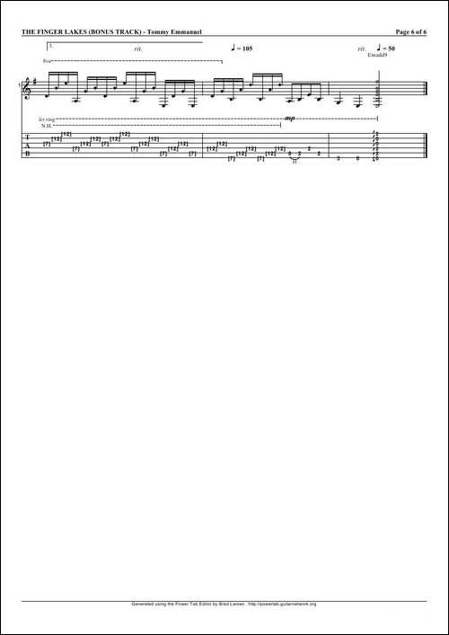 tommy-emmanuel：the-finger-lakes-指弹吉它-吉他谱