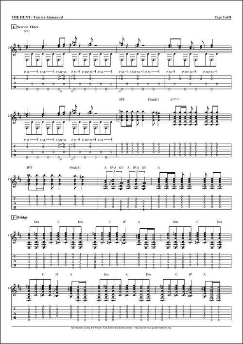 tommy-emmanuel：the-hunt-指弹吉它-吉他谱
