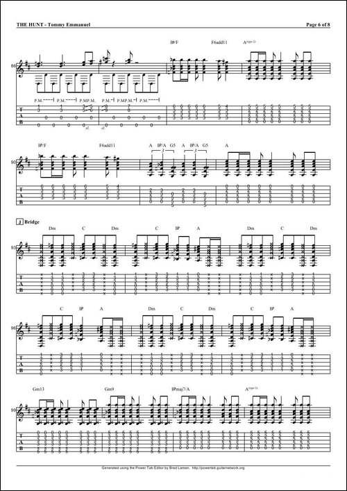 tommy-emmanuel：the-hunt-指弹吉它-吉他谱