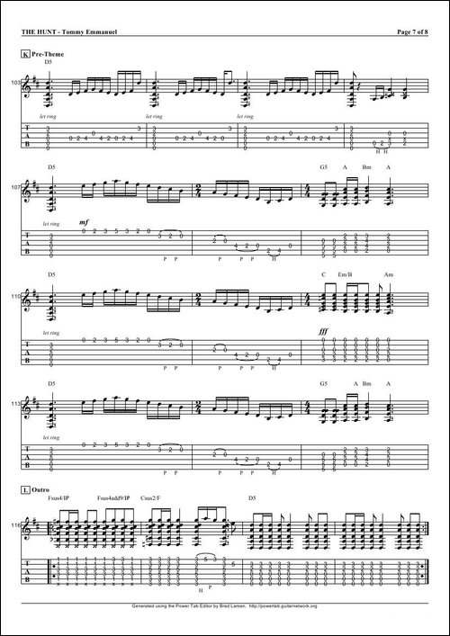 tommy-emmanuel：the-hunt-指弹吉它-吉他谱
