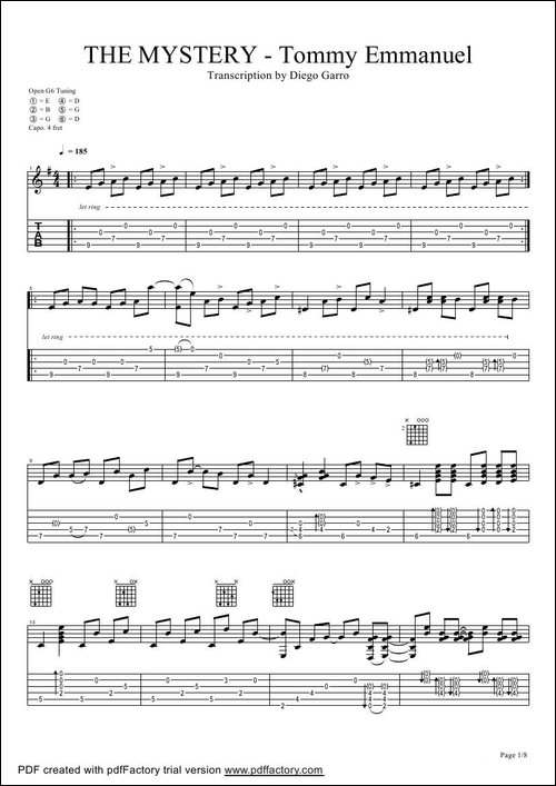 tommy-emmanuel:the-mystery-指弹吉它-吉他谱