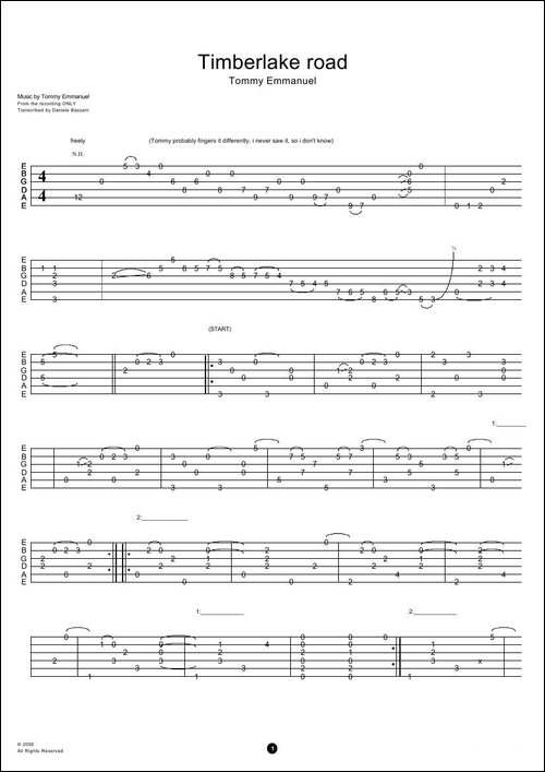 tommy-emmanuel:timberlake-road-指弹吉它-吉他谱