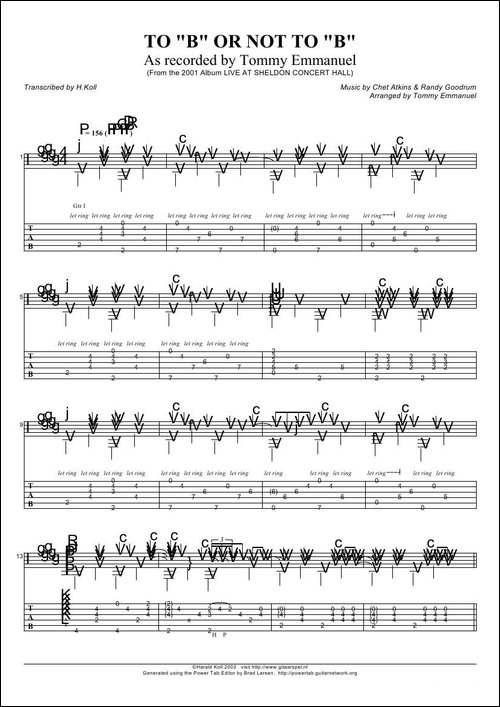 tommy-emmanuel：to-b-or-not-to-b-指弹吉它-吉他谱