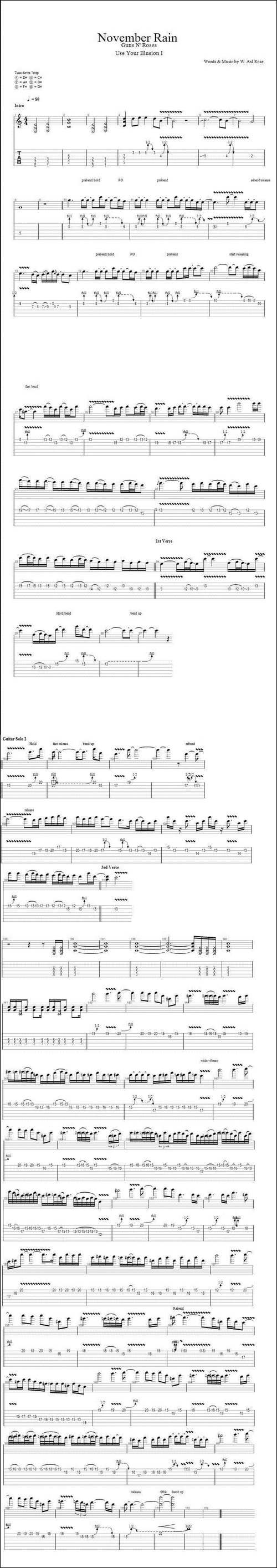 November-Rain-吉他谱
