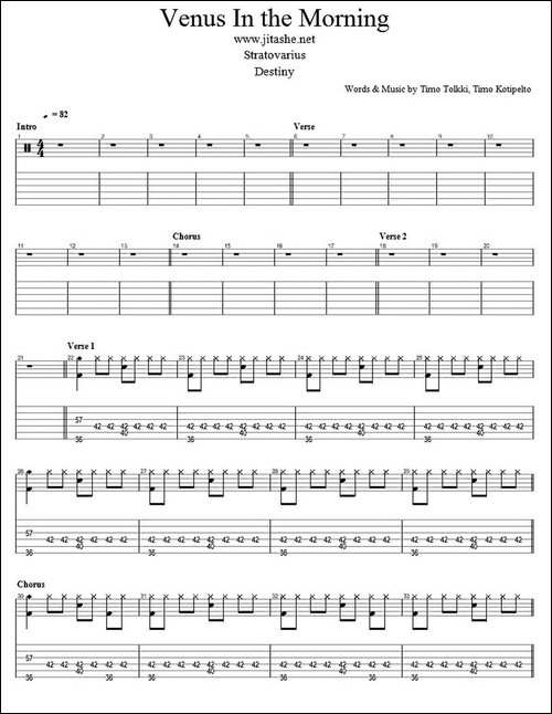 Venus-In-The-Morning-指弹谱-吉他谱