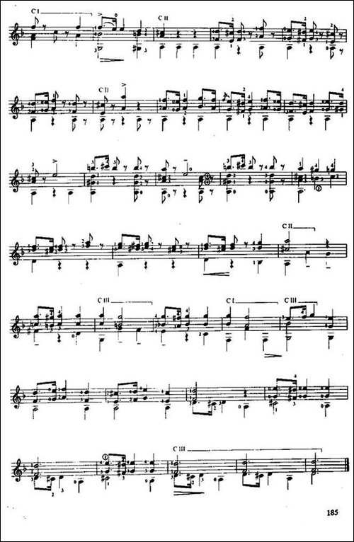 费尔南多·索尔-古典吉他练习曲-No.15-Op.35--No.6-吉他谱
