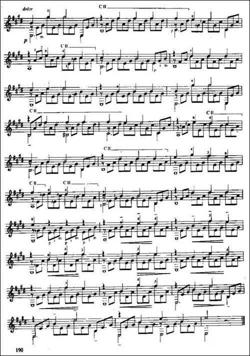 费尔南多·索尔-古典吉他练习曲-No.17-Op.6--No.11-吉他谱