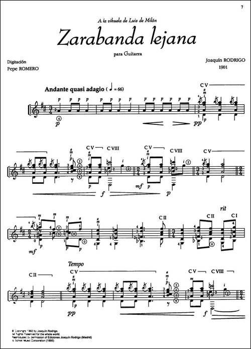 Joaquin-Rodrigo-Music-for-Guitar-罗德里戈吉他音乐P7-11-古典吉他-吉他谱