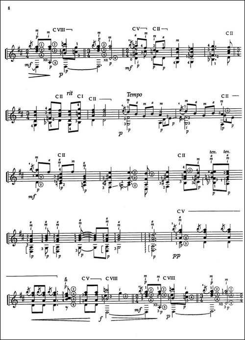 Joaquin-Rodrigo-Music-for-Guitar-罗德里戈吉他音乐P7-11-古典吉他-吉他谱