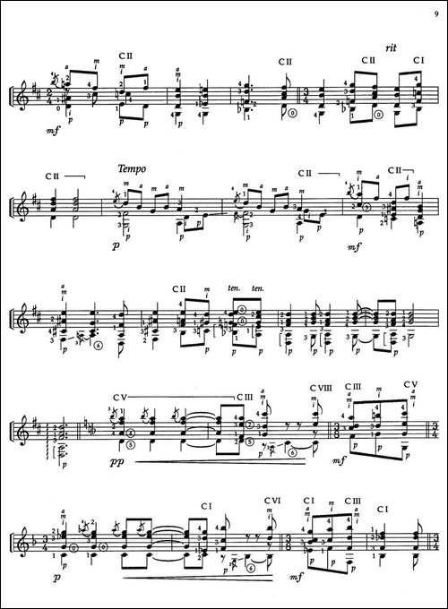 Joaquin-Rodrigo-Music-for-Guitar-罗德里戈吉他音乐P7-11-古典吉他-吉他谱
