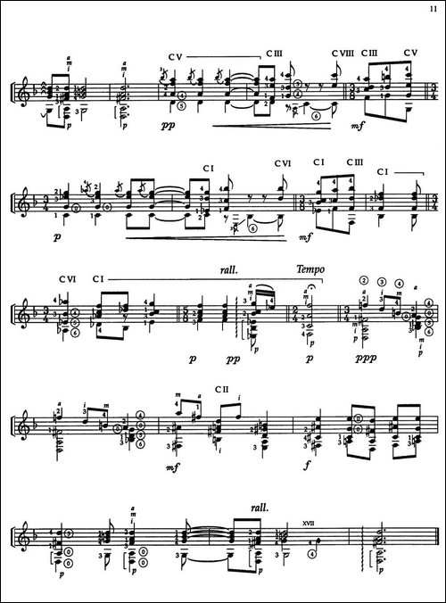 Joaquin-Rodrigo-Music-for-Guitar-罗德里戈吉他音乐P7-11-古典吉他-吉他谱