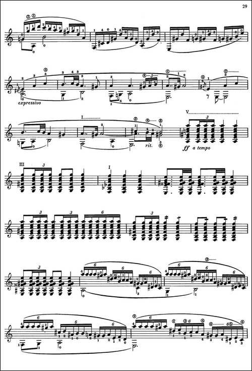 Joaquin-Rodrigo-Music-for-Guitar-罗德里戈吉他音乐P22-35-古典吉他-吉他谱