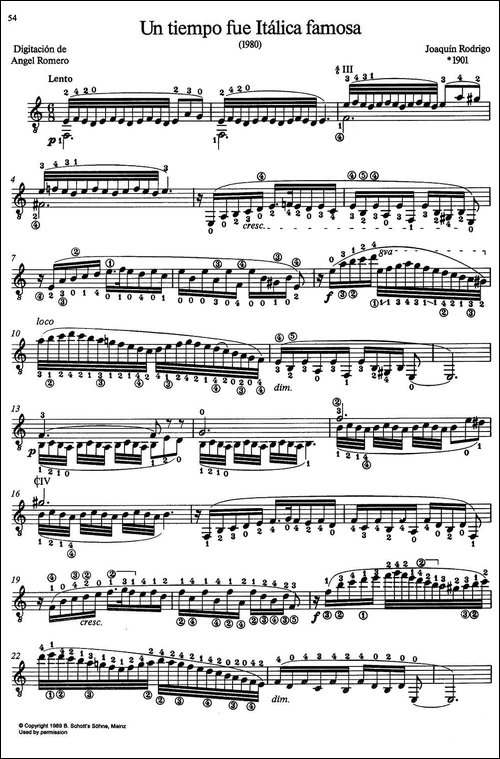 Joaquin-Rodrigo-Music-for-Guitar-罗德里戈吉他音乐P54-60-古典吉他-吉他谱