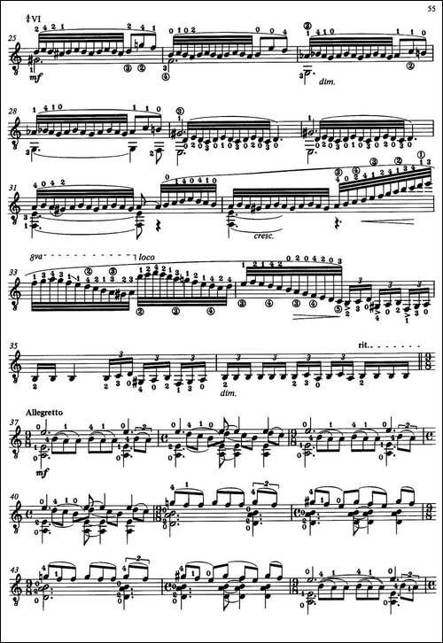 Joaquin-Rodrigo-Music-for-Guitar-罗德里戈吉他音乐P54-60-古典吉他-吉他谱