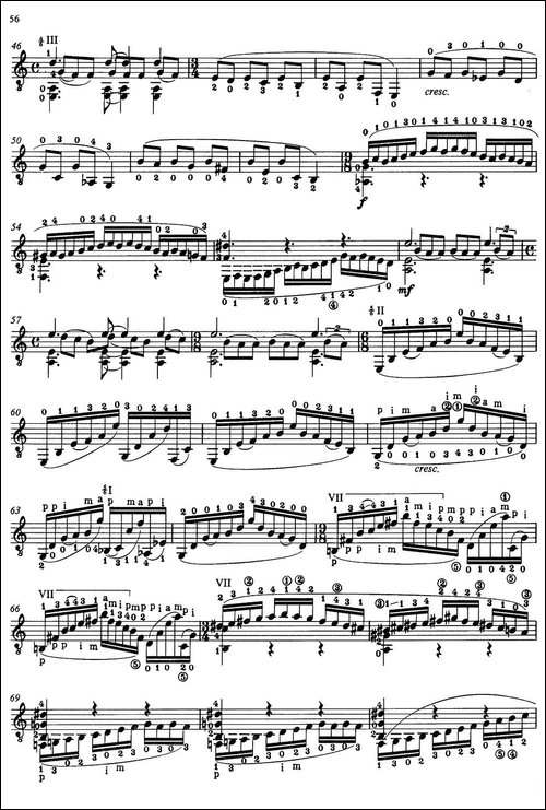 Joaquin-Rodrigo-Music-for-Guitar-罗德里戈吉他音乐P54-60-古典吉他-吉他谱