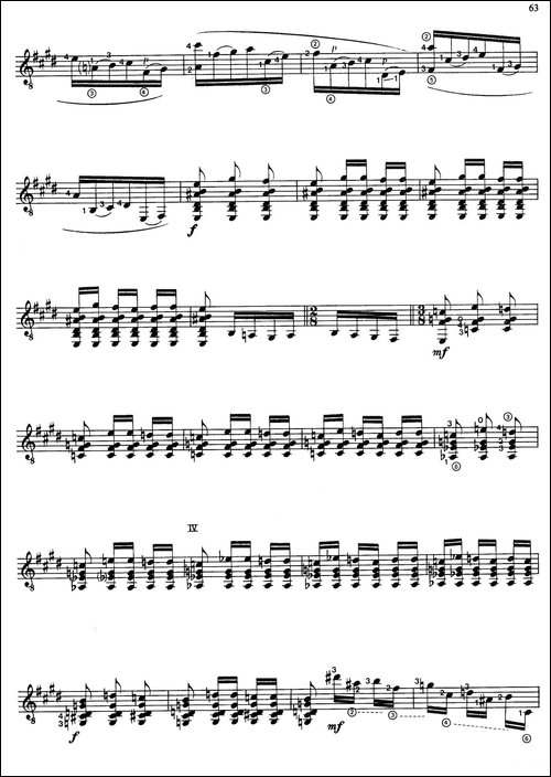 Joaquin-Rodrigo-Music-for-Guitar-罗德里戈吉他音乐P61-68-古典吉他-吉他谱