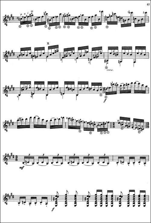 Joaquin-Rodrigo-Music-for-Guitar-罗德里戈吉他音乐P61-68-古典吉他-吉他谱