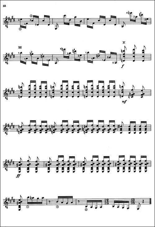 Joaquin-Rodrigo-Music-for-Guitar-罗德里戈吉他音乐P61-68-古典吉他-吉他谱