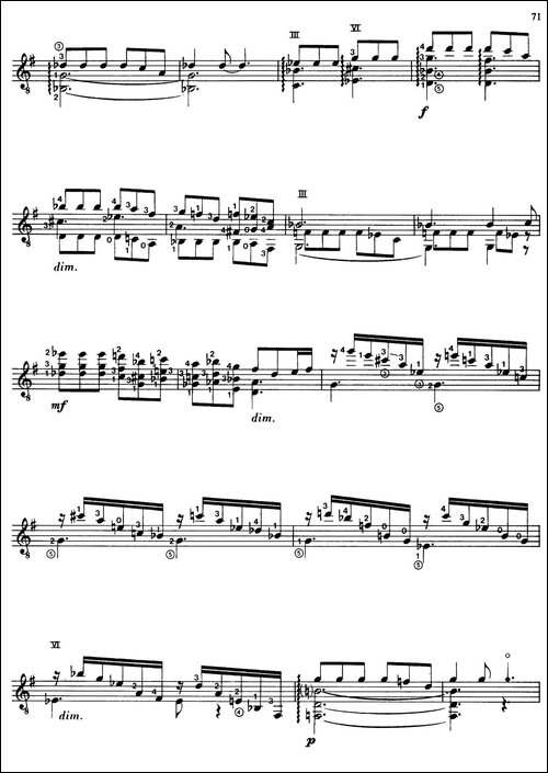 Joaquin-Rodrigo-Music-for-Guitar-罗德里戈吉他音乐P69-79-古典吉他-吉他谱