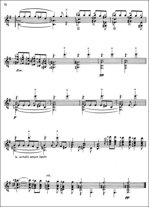 Joaquin-Rodrigo-Music-for-Guitar-罗德里戈吉他音乐P69-79-古典吉他-吉他谱
