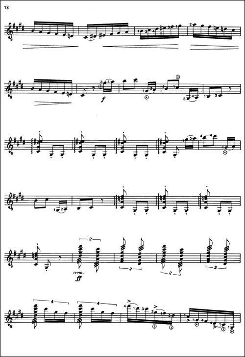 Joaquin-Rodrigo-Music-for-Guitar-罗德里戈吉他音乐P69-79-古典吉他-吉他谱