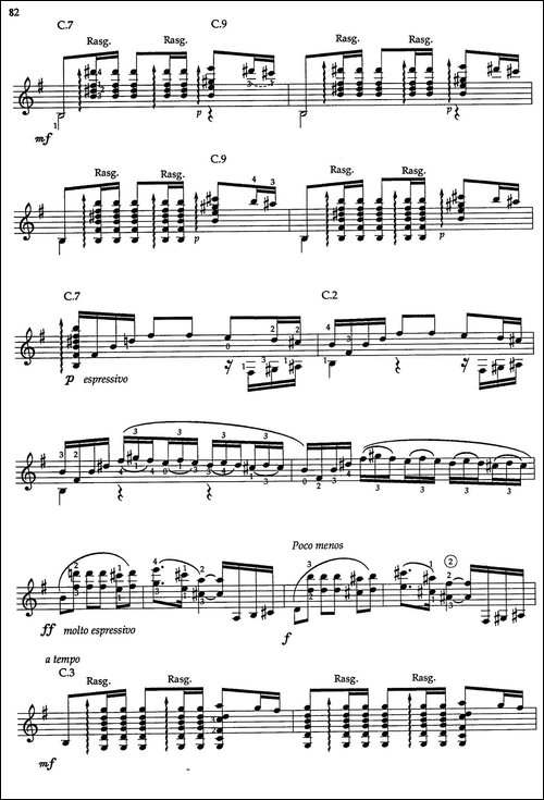 Joaquin-Rodrigo-Music-for-Guitar-罗德里戈吉他音乐P80-89-古典吉他-吉他谱