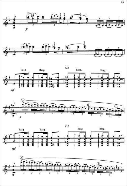 Joaquin-Rodrigo-Music-for-Guitar-罗德里戈吉他音乐P80-89-古典吉他-吉他谱